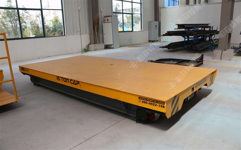 35噸無(wú)軌電動(dòng)平車發(fā)往山東青島